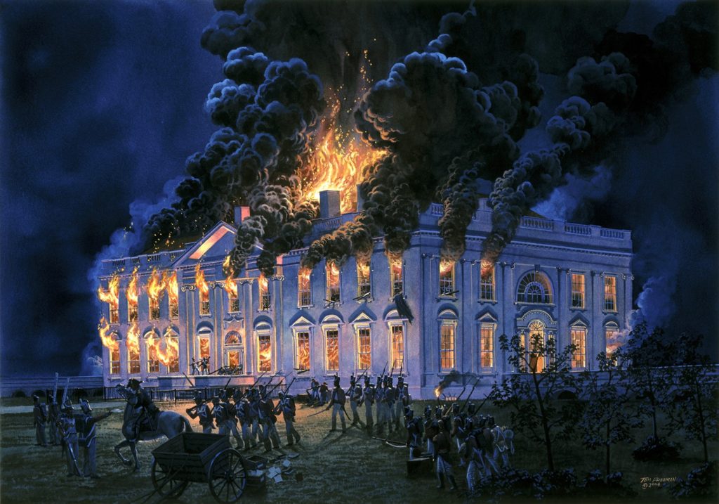 White House burning