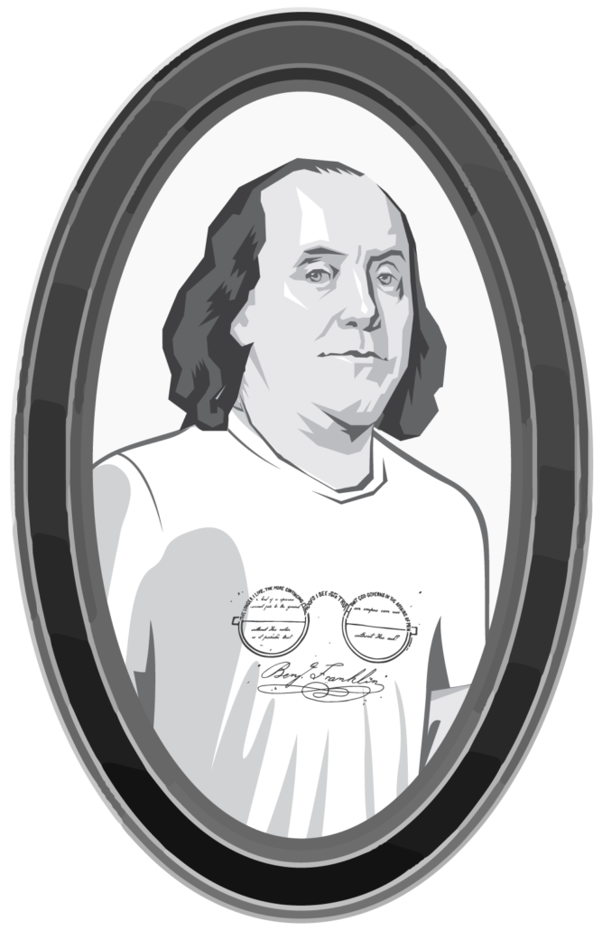 Benjamin Franklin Our Lost Founding t-shirt