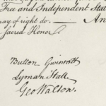 Button Gwinnett signature Declaration